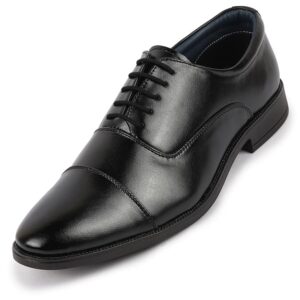 FAUSTO Men's Formal Office Work Lace-Up Derby Shoes